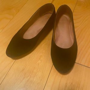 Madewell the leia ballet flat in suede